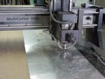 image: router table cutting aluminum